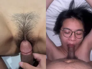 Xxx em học sinh chubby kính cận ra nước phê đê mê